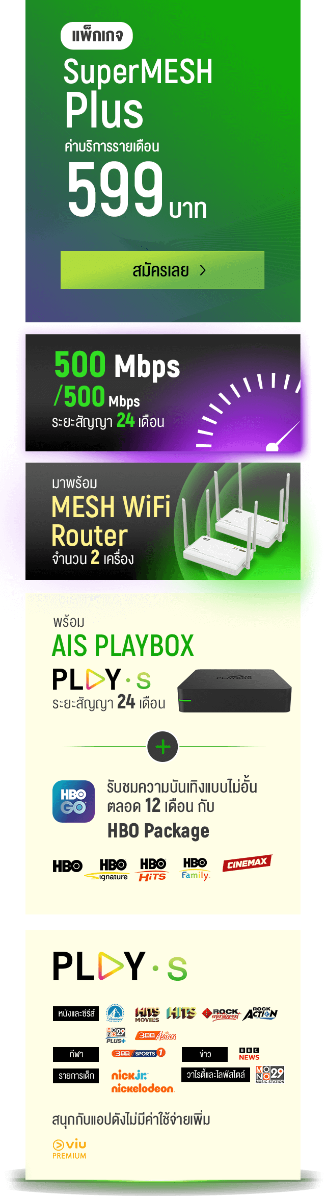 AIS SuperMESH Wifi Plus Package 599