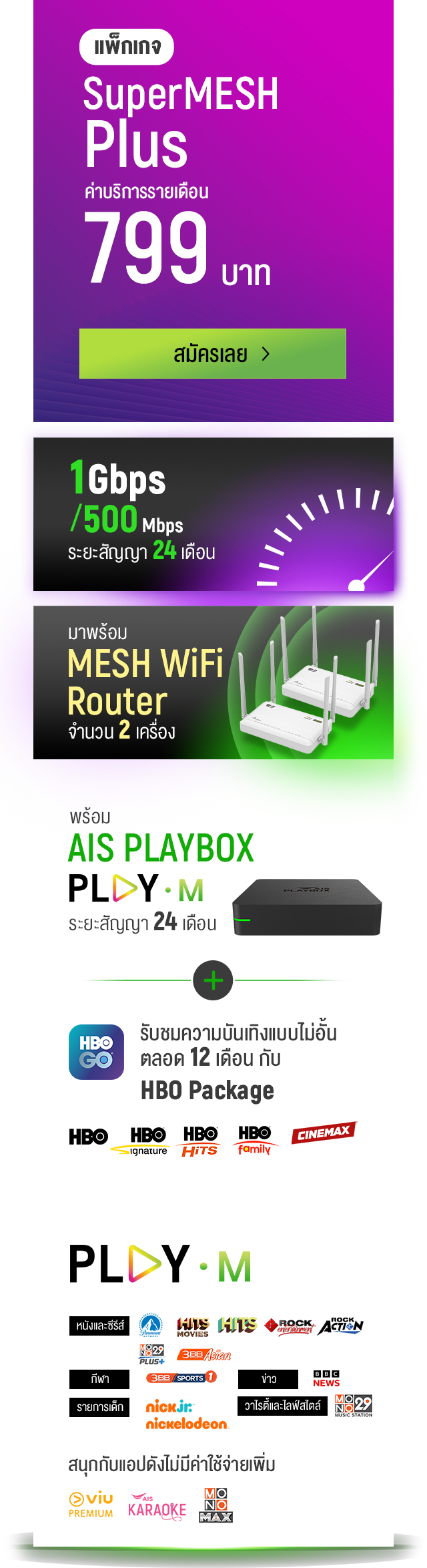 AIS SuperMESH Wifi Plus Package 799