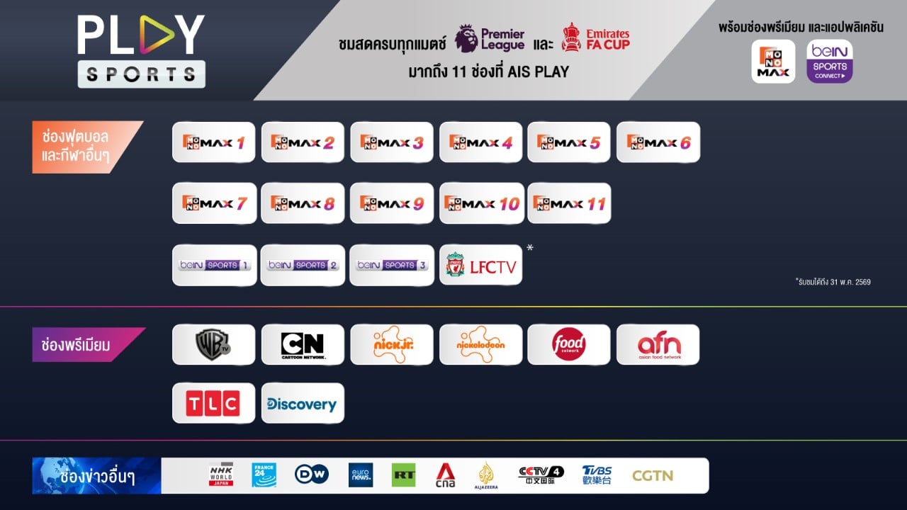 PLAY SPORTS พรีเมียร์ลีก