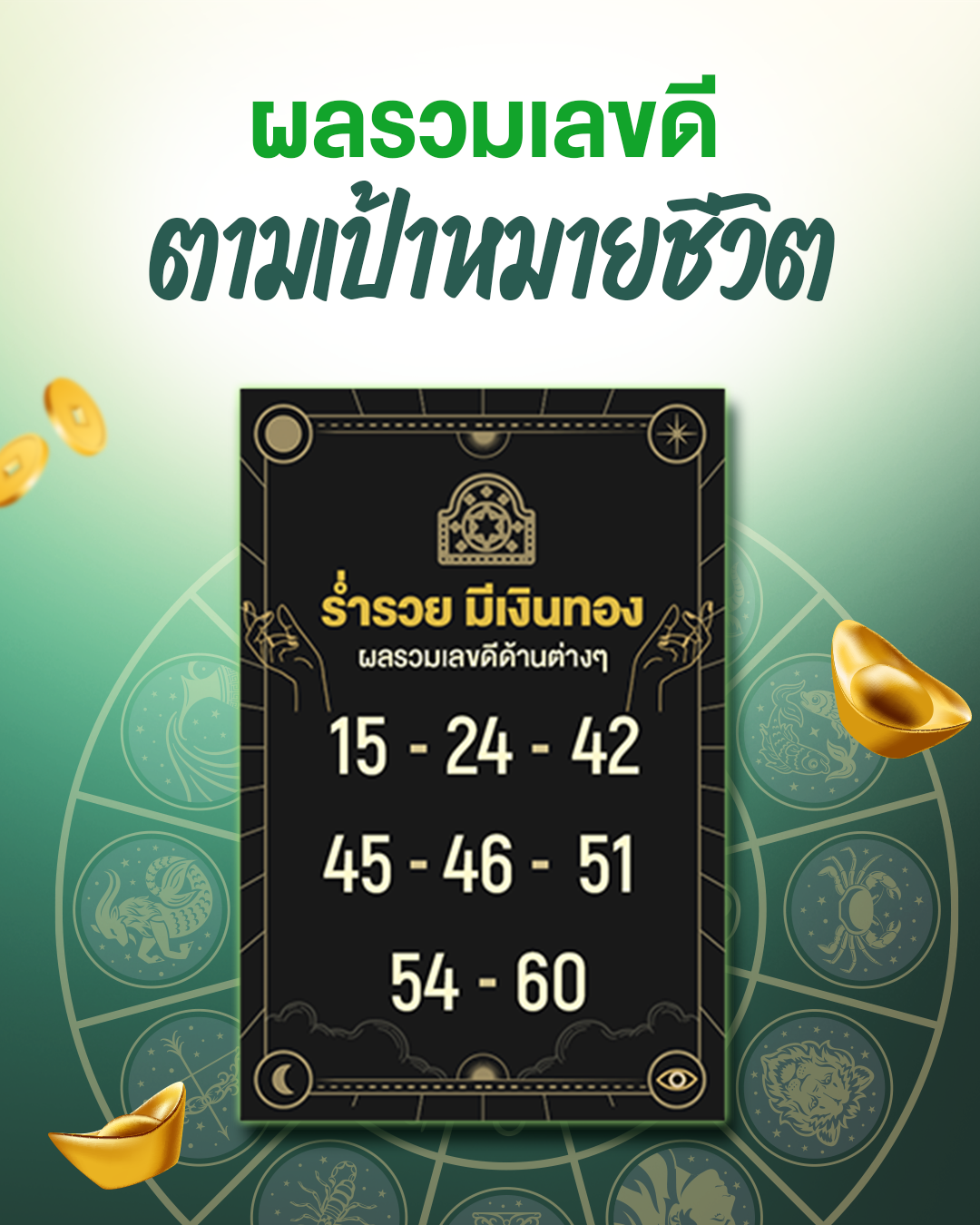 เลขผลรวมเบอร์มงคลตามเป้าหมายชีวิต เลือกเบอร์เสริมงานเด่น ค้าขายมีกำไร 