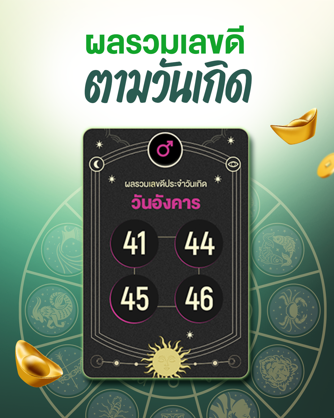 ผลรวมเลขเบอร์มงคลวันอังคาร เสริมพลังเฉพาะตัว เพิ่มโชคและความสำเร็จ