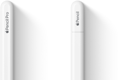 Apple Pencil Pro และ Apple Pencil (USB-C) วางคู่กัน