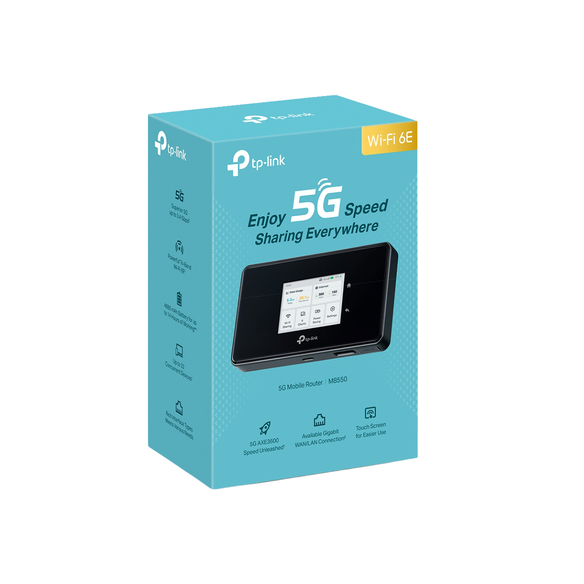TPLK 5G MOBILE WI-FI M8550 AXE3600 BLACK