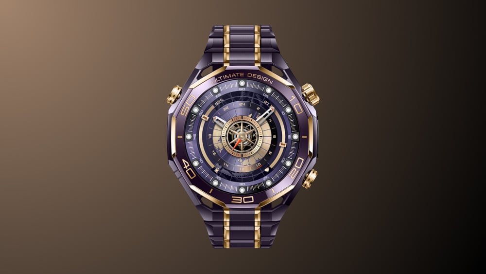 Untitled design - Purple Ceramic Bezel with 18K Gold