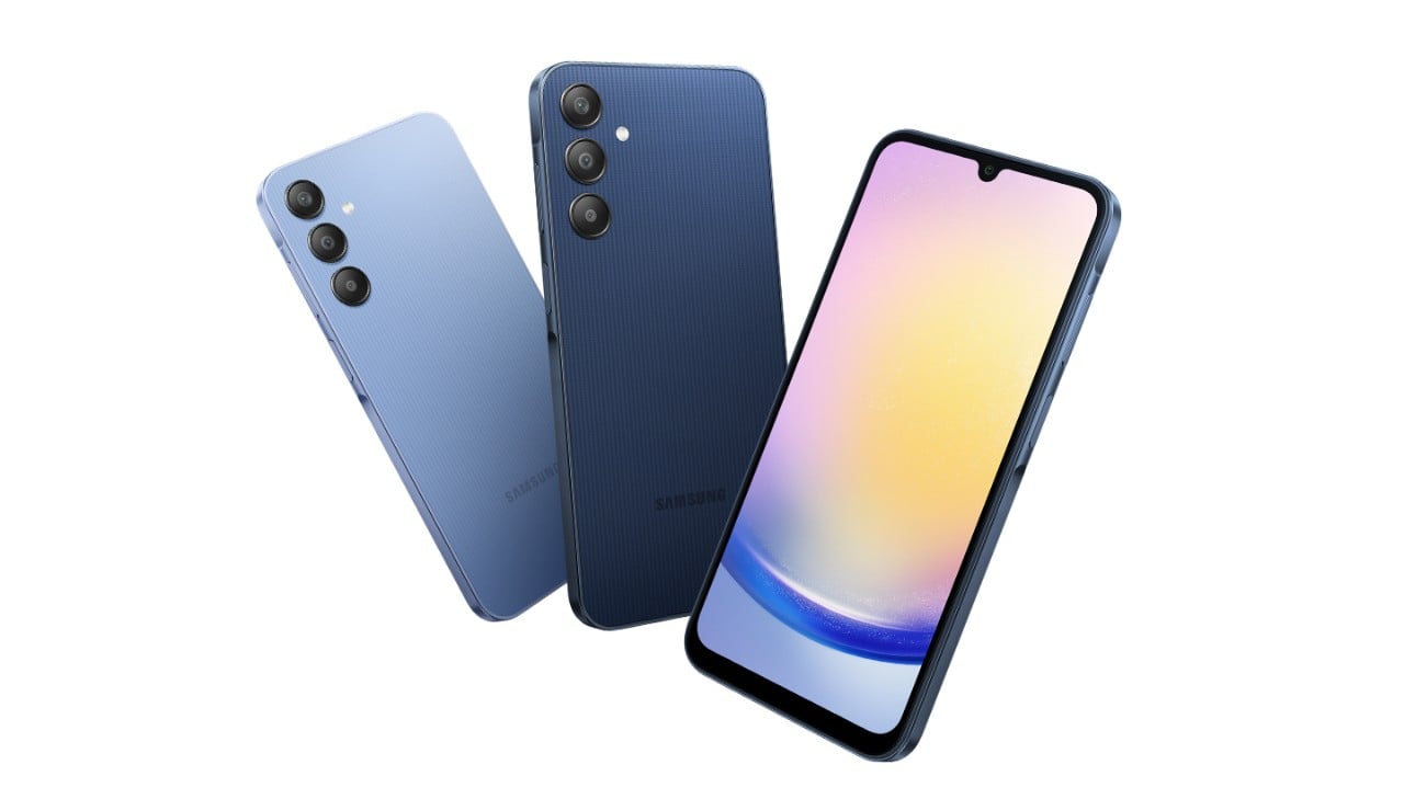 Samsung Galaxy a25 5G รูปทรงเพรียวบาง รูปแบบที่เป็นเอกลักษณ์