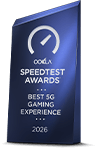 best_5g_gaming_experience_Ookla_Speedtest_Standard_Trophy_Front_Quarter
