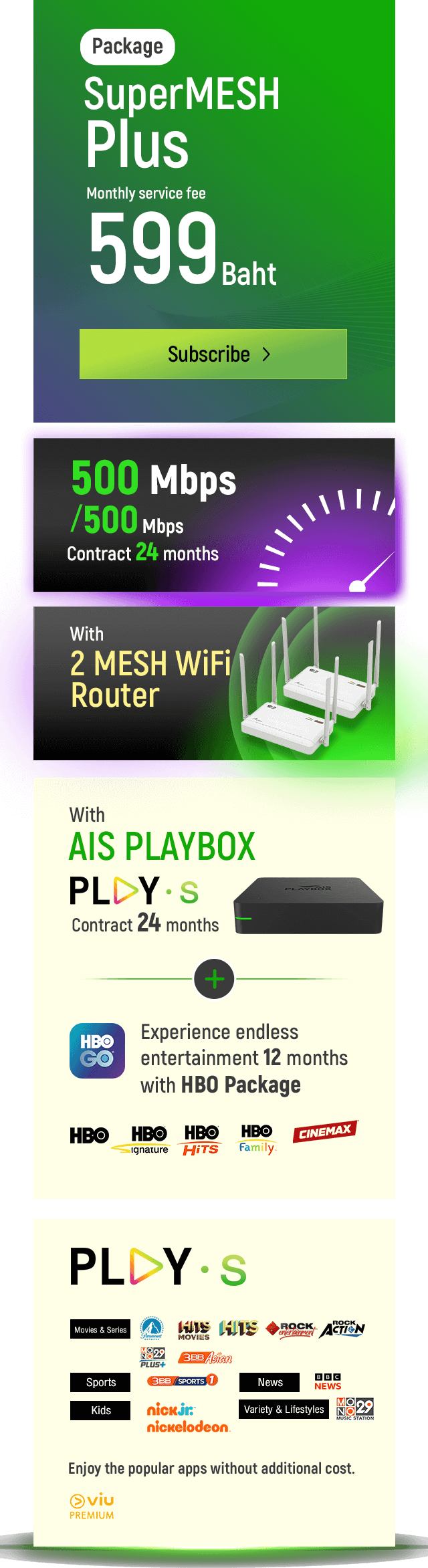 AIS SuperMESH Wifi Plus Package 599