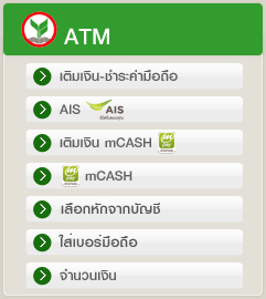 ATM ธนาคารกสิกรไทย