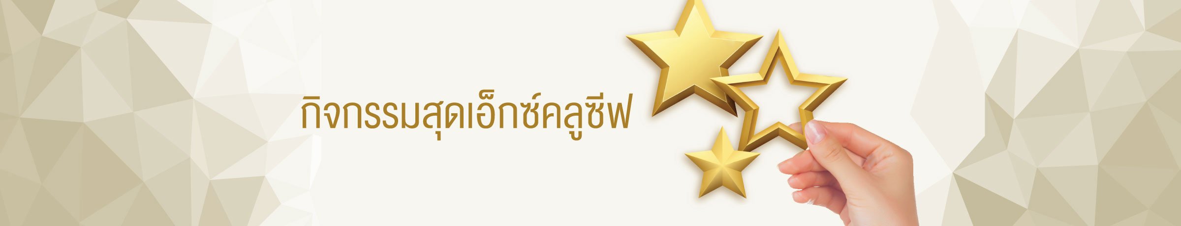 กิจกรรมสุดเอ็กซ์คลูซีฟ