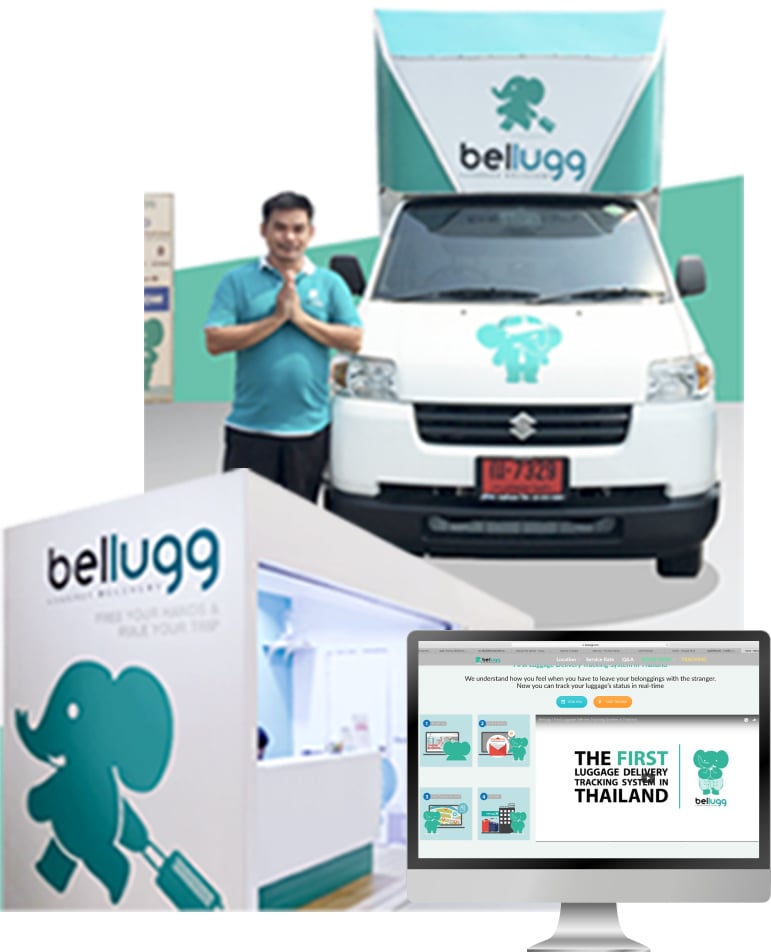 bellugg LUGGAGE DELIVERY - Startup Thailand bellugg LUGGAGE DELIVERY - Startup Thailand